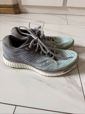 Saucony Mint Green and Gray Women's Running Shoes